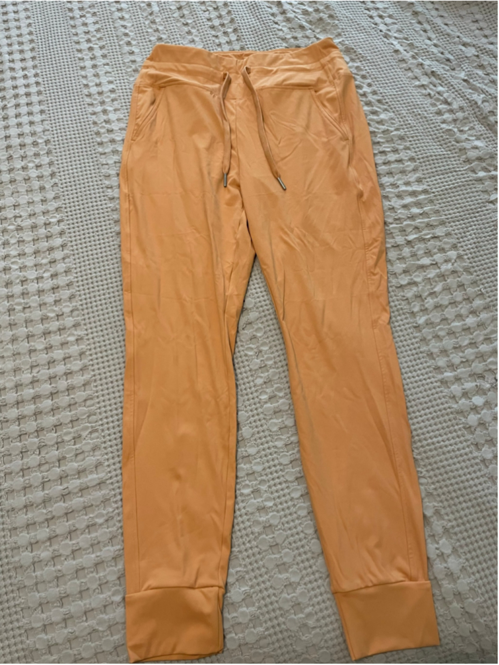 Halara Joggers Pants Petite Medium Orange Drawstring Athletic loungewear